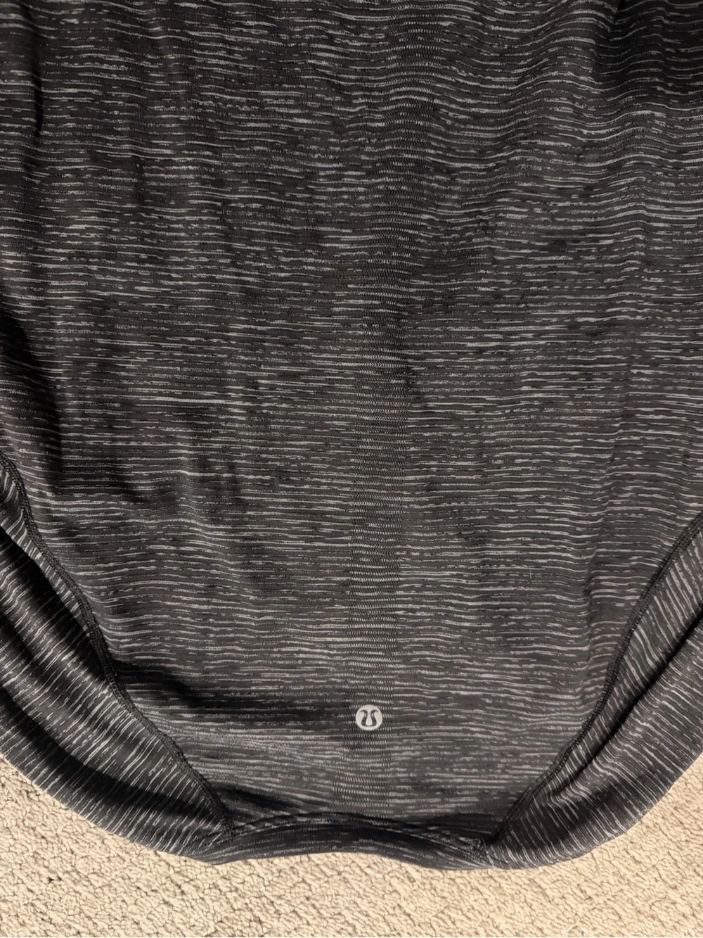 lululemon athletica Women's Long Sleeve Striped Heather Top - Dark Gray